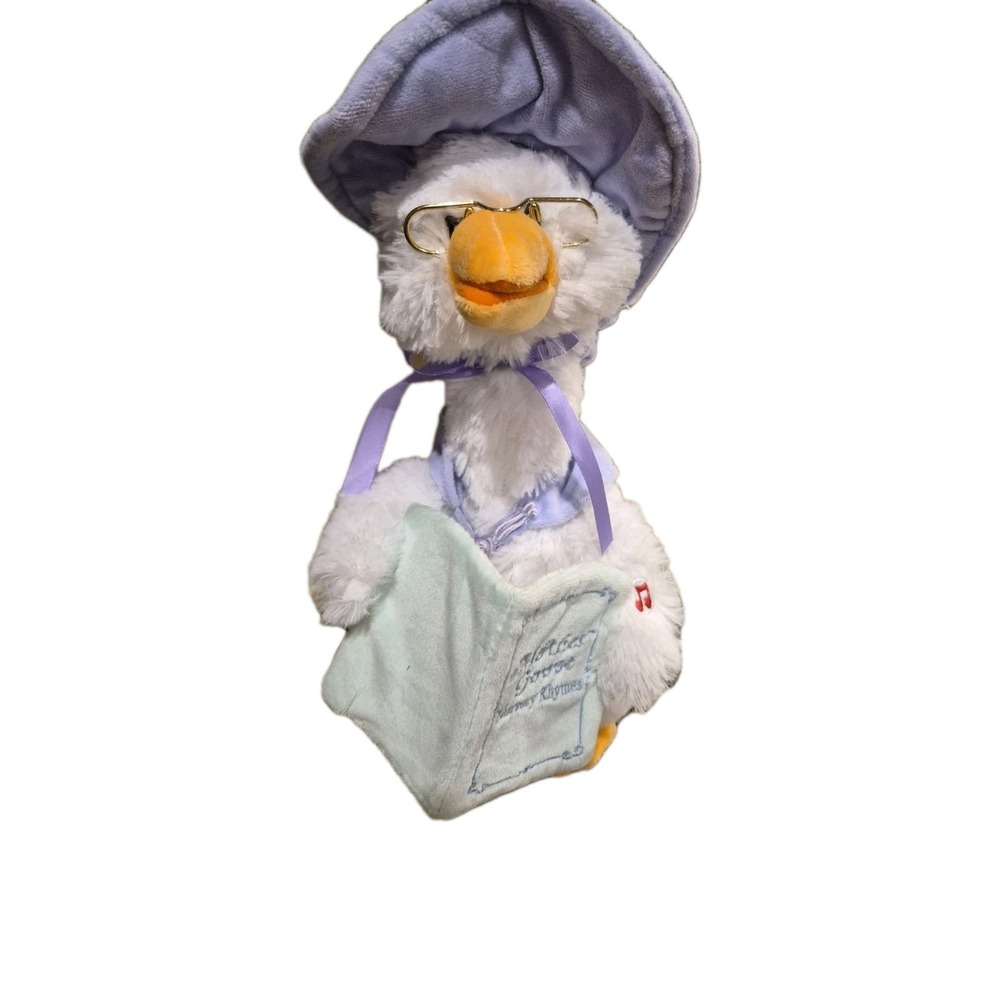 Cuddle Barn Mother Goose Plush 7 Animated Nursery Rhyme Songs Tested-working